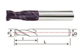2 blade flat end mill